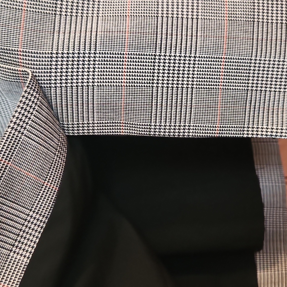 TALBOTS Houndstooth Bell Sleeves       Glen Plaid Sheath Dress Women's 16 Lined - Picture 7 of 7